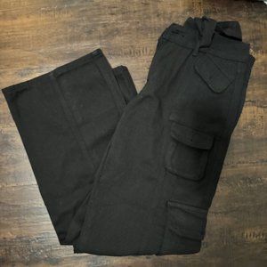 black cargo pants